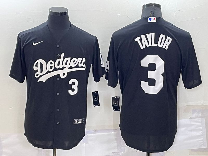Men Los Angeles Dodgers #3 Taylor Black Inversion Nike 2022 MLB Jersey->los angeles dodgers->MLB Jersey